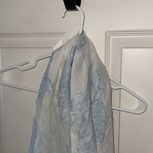 Loft white and blue scarf - Picture 3 of 3